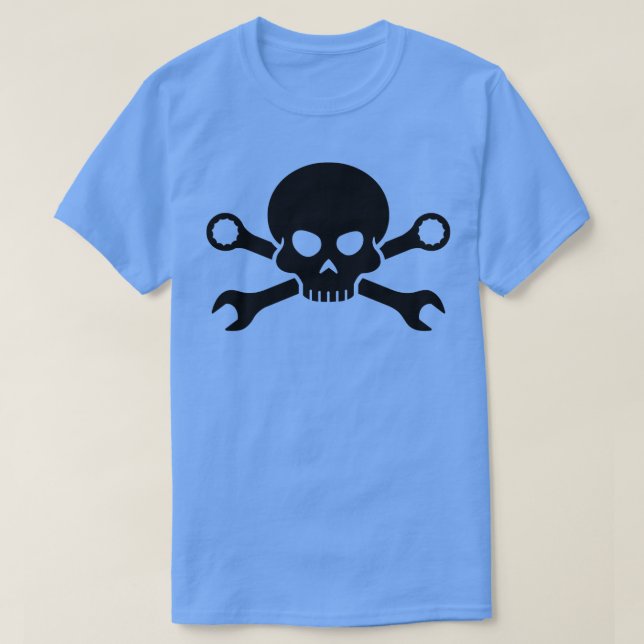 Camiseta Calavera n Herramientas Tornar Pirata 1 (Diseño del anverso)