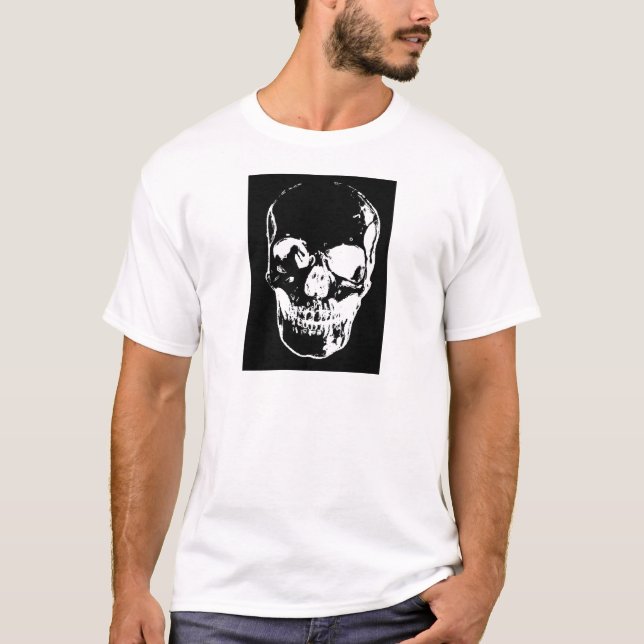 Camiseta Calavera negra - Imagen negativa (Anverso)