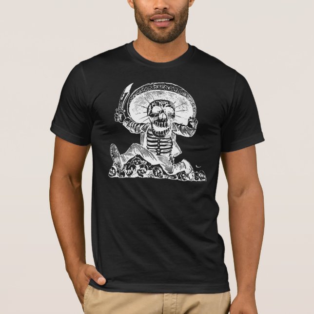 Camiseta Calavera Oaxaqueña (imagen de centro) por José (Anverso)