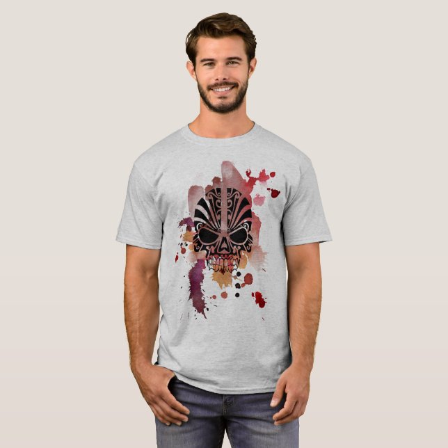 Camiseta Calavera Ornada ~ Plantas acuáticas de sangre (Anverso completo)