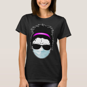 Camiseta Calavera para mujeres desordenada enfermera de pel