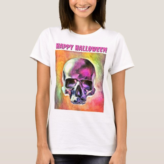 Camiseta Calavera pintada. Personalizada (Anverso)