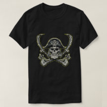 Calavera pirata con una sonrisa espeluznante
