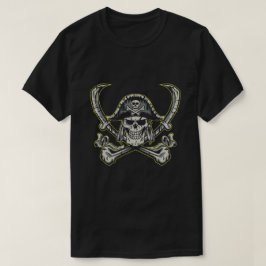 Camiseta Calavera pirata con una sonrisa espeluznante