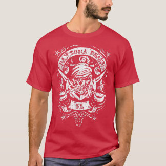 Camiseta Calavera pirata de la playa de Daytona cruza Sword