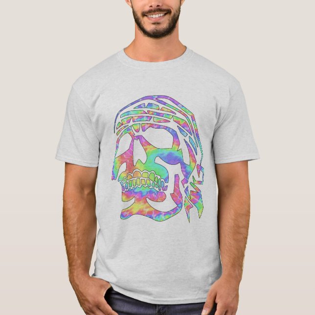 Camiseta Calavera Pirata Psicodélica (Anverso)