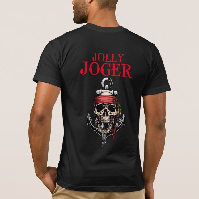 Camiseta Calavera pirata y cruces (Reverso)