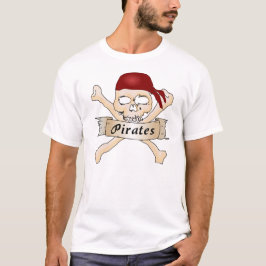 Camiseta Calavera pirata y encrucijada