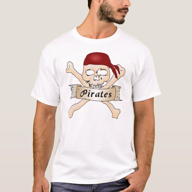 Camiseta Calavera pirata y encrucijada (Anverso)