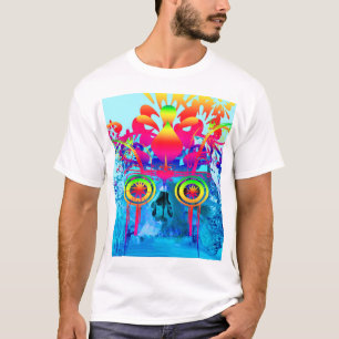 Camiseta Calavera psicodélica