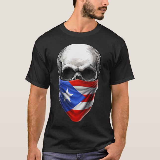 Camiseta Calavera puertorriqueña (Anverso)