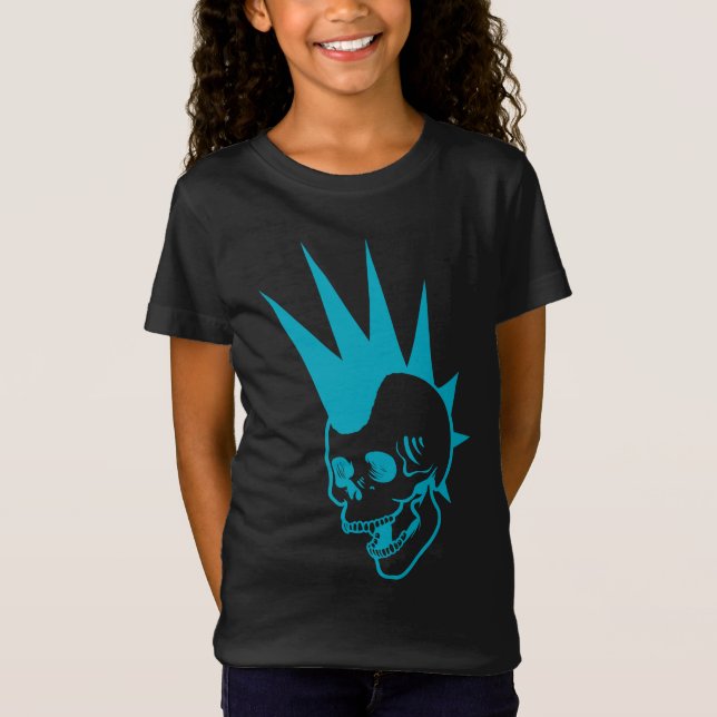 Camiseta Calavera Punk Personalizable (Anverso)
