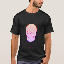 Camiseta Calavera - resplandor de neón