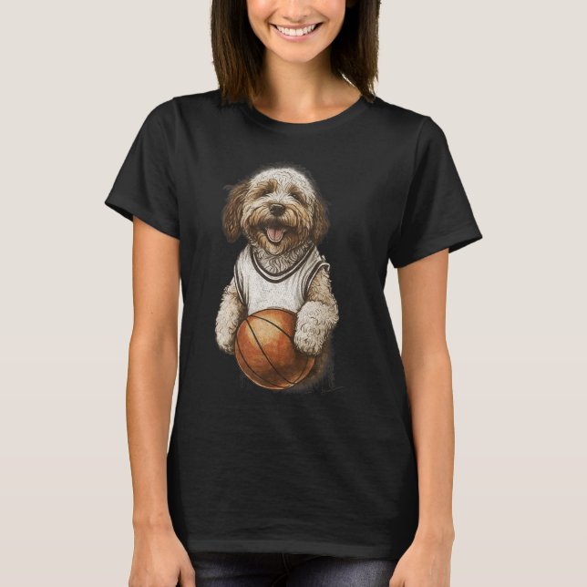 Camiseta Calavera retro de perro vintage (Anverso)