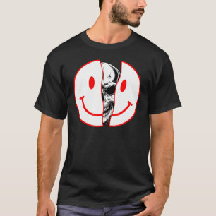 Camiseta Calavera Rip La Cara Sonríe Estoy Bien Estoy Roto