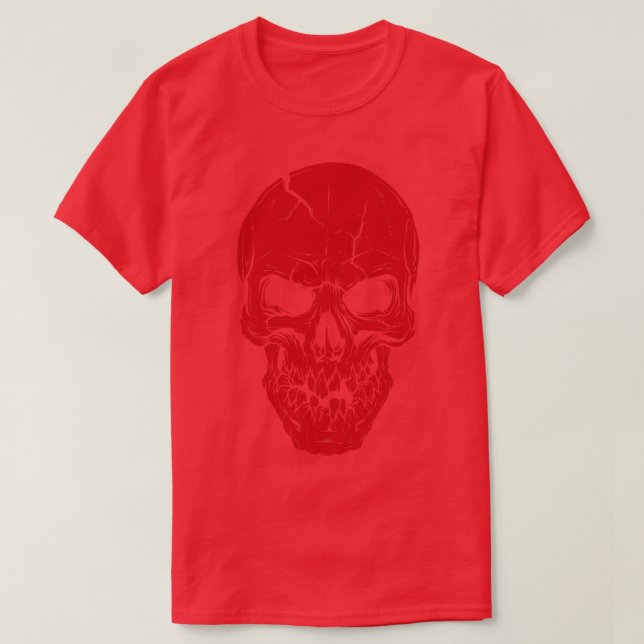 Camiseta Calavera roja (Diseño del anverso)