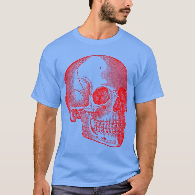 Camiseta Calavera - Rojo (Anverso)