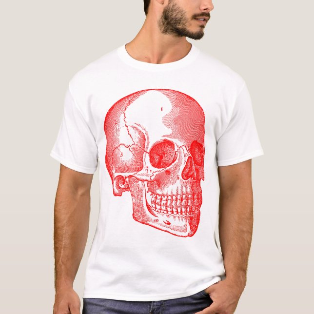 Camiseta Calavera - Rojo (Anverso)