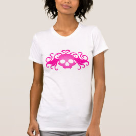 Camiseta Calavera rosada