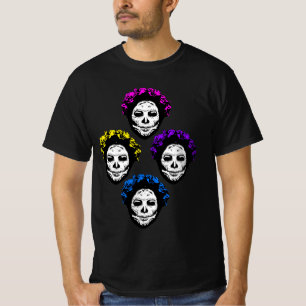 Camiseta Calavera Skulls Pop Art Style