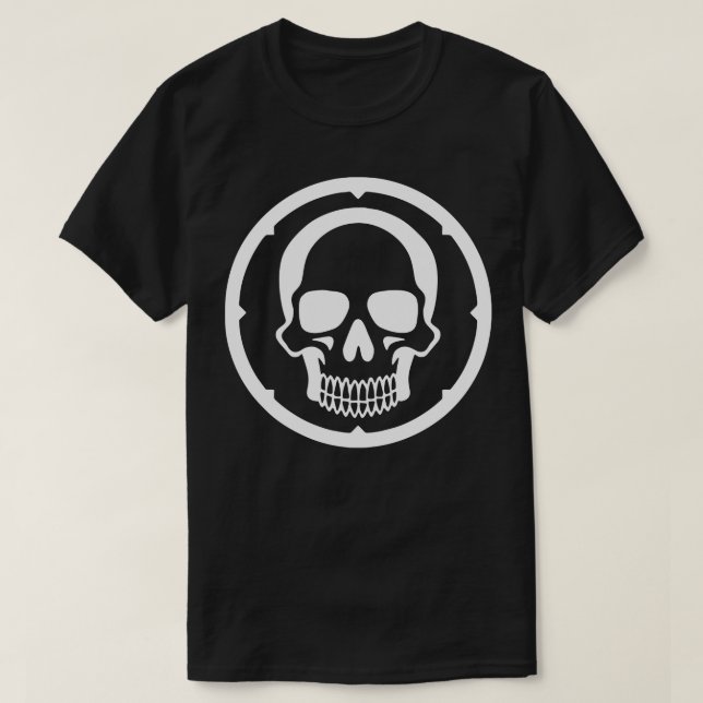 Camiseta Calavera tribal simple (Diseño del anverso)