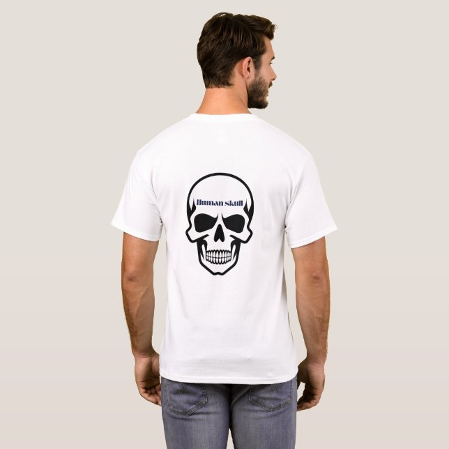 Camiseta Calavera urbana: Silencio en estilo (Reverso completo)