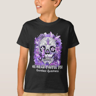 Camiseta Calavera Usamos Morado Para Concienciar Sobre La S