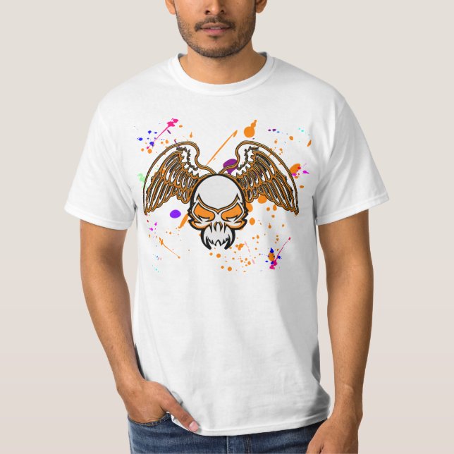 Camiseta Calavera y algas (Anverso)