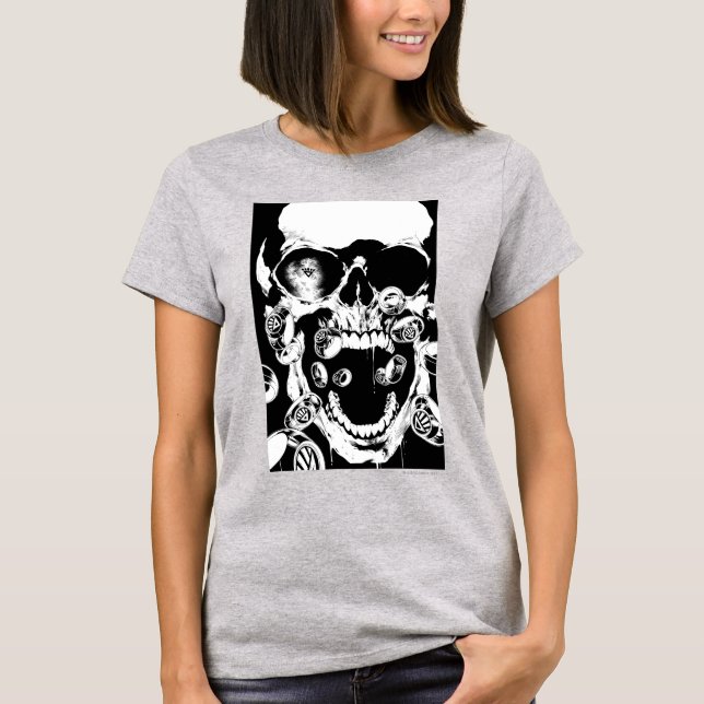 Camiseta Calavera y anillos (Anverso)