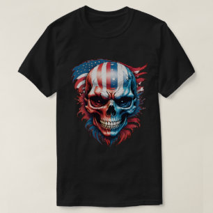 Camiseta Calavera y bandera no 1