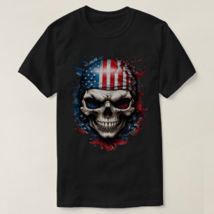 Camiseta Calavera y bandera no 2