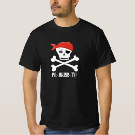 Camiseta ¡Calavera y cruz Pirate Pa-arrr-ty!