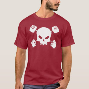 Camiseta Calavera y cruza la barbería para elevadores
