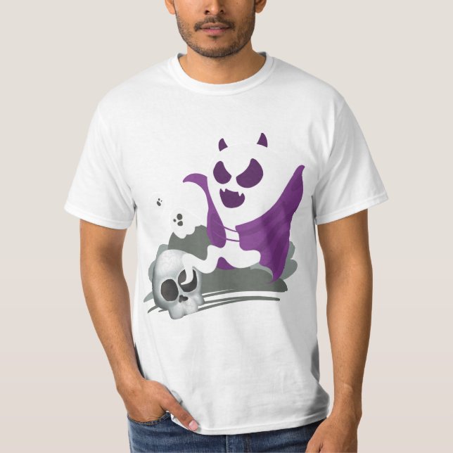 Camiseta Calavera y fantasma (Anverso)