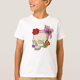 Camiseta Calavera y Flora