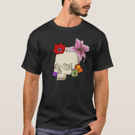 Camiseta Calavera y Flora