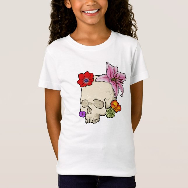 Camiseta Calavera y Flora (Anverso)