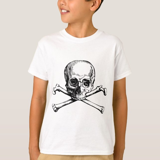 Camiseta Calavera y huesos (Anverso)