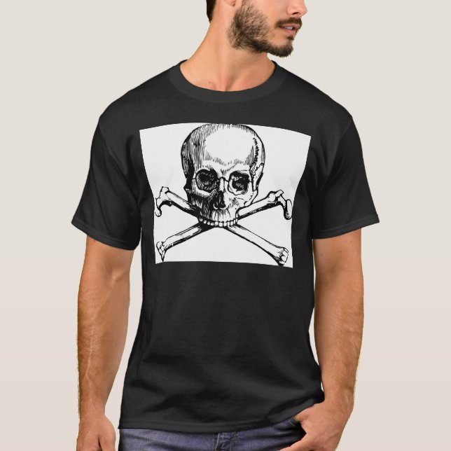 Camiseta Calavera y huesos (Anverso)