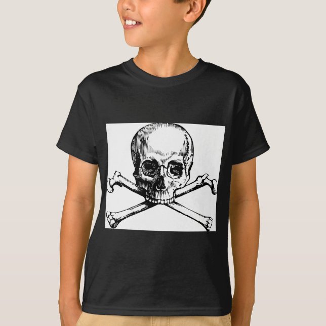 Camiseta Calavera y huesos (Anverso)