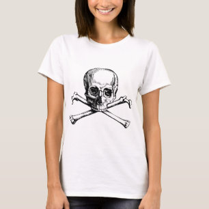 Camiseta Calavera y huesos