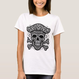 Camiseta Calavera y huesos