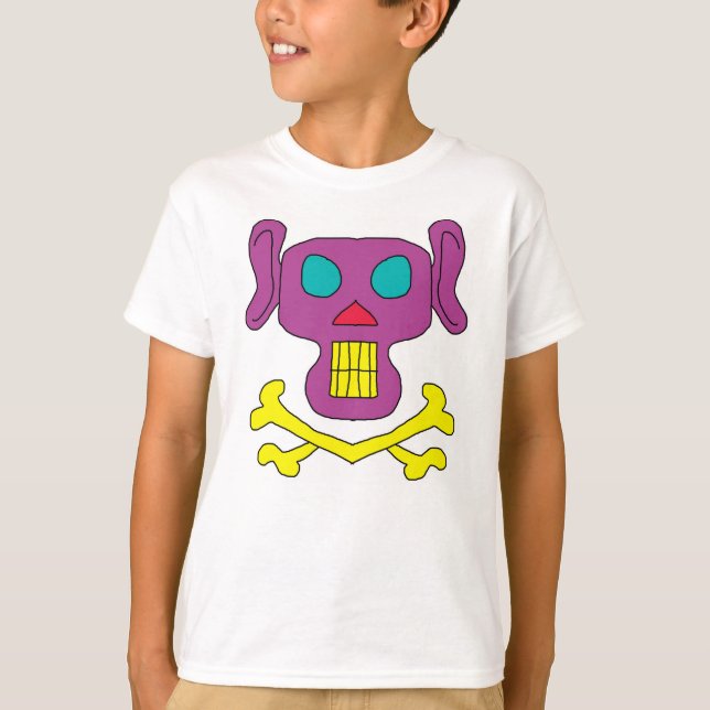 Camiseta Calavera y huesos (Anverso)