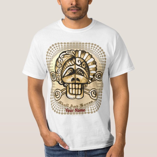 Camiseta Calavera y huesos (Anverso)
