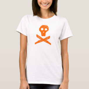 Camiseta calavera y huesos cruzados
