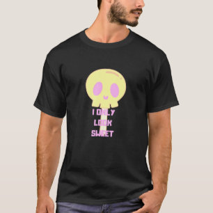 Camiseta Calavera Y Huesos Sólo Me Veo Dulce