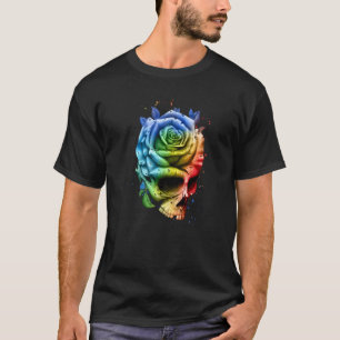 Camiseta Calavera Y Rosas Vintage