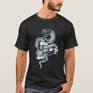 Camiseta Calavera y serpiente