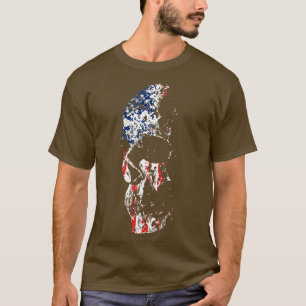 Camiseta Calavera zombie americana