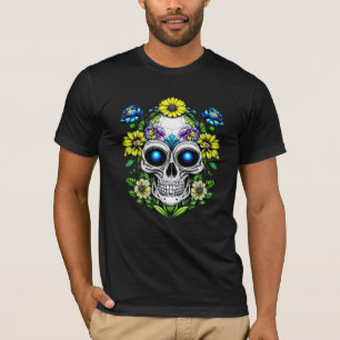Camiseta Calaveras azucareras extraterrestre para extranjer